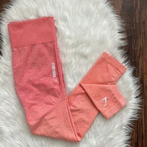 ✨GYMSHARK | Ombré Seamless Leggings | Peach Coral | Size M